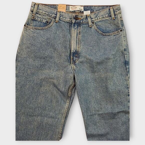Levi Strauss Signature Jeans Men's Sz 34x31 Tapered Leg Relaxed Fit Med-Wash - Picture 4 of 9